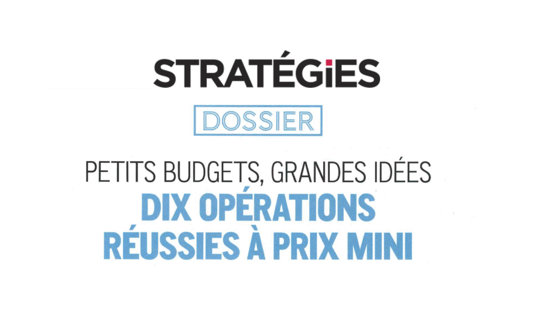 « Petits budgets, grandes idées »